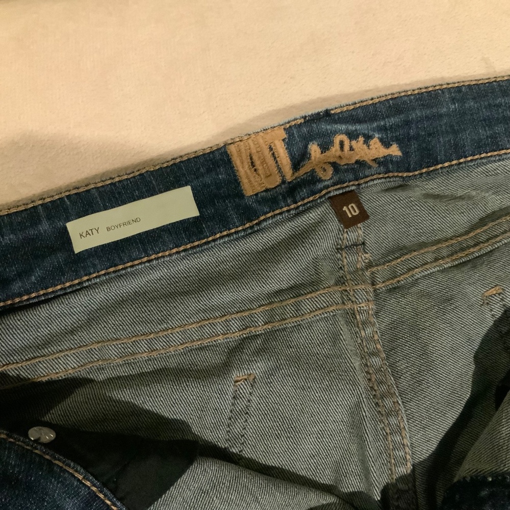 Kut from the Kloth Katy Boyfriend Jeans Sz 10 Relaxed Straight Fit - Picture 3 of 9